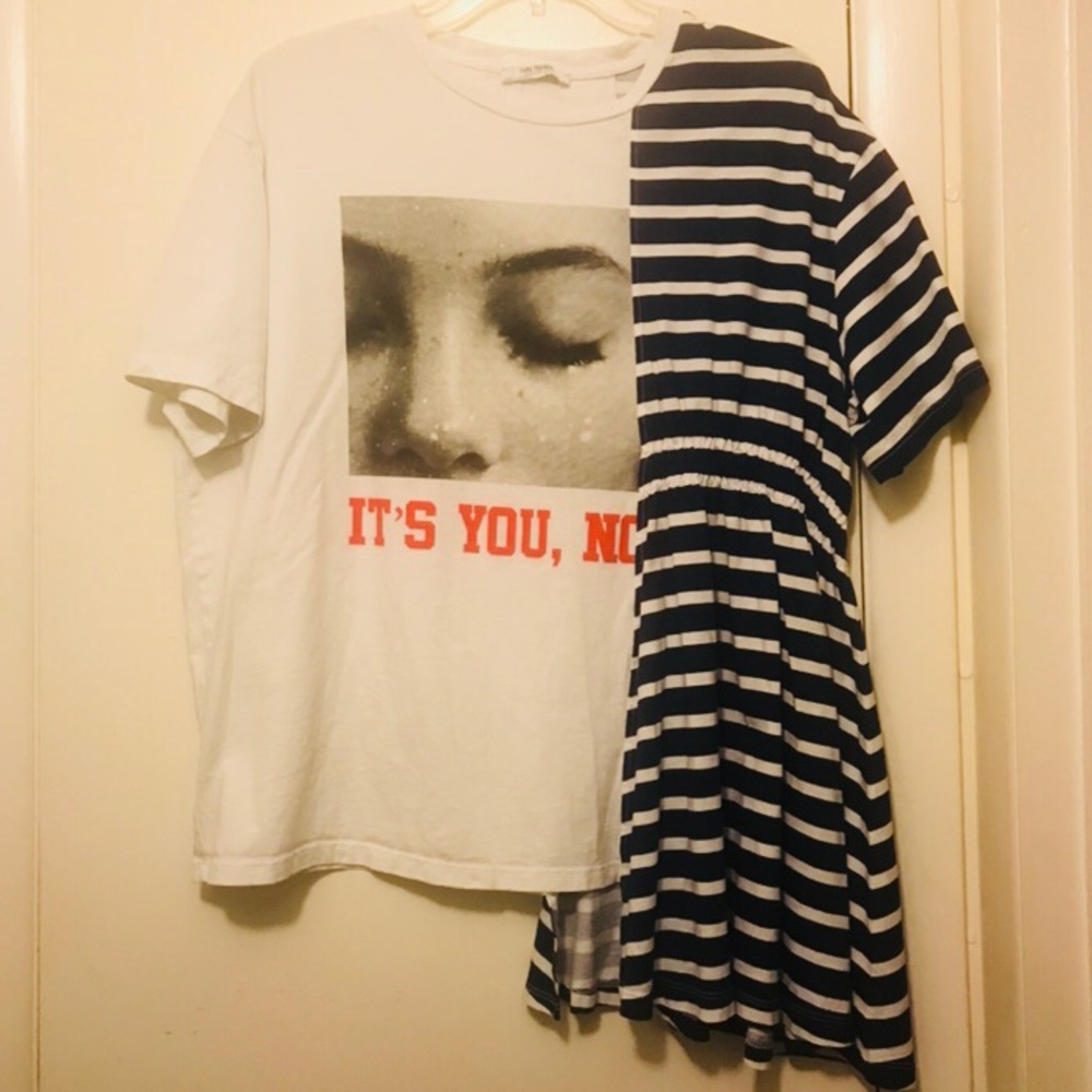 Unique Mixed Media Fashion Top by Zara Trafaluc - Picture 1 of 7